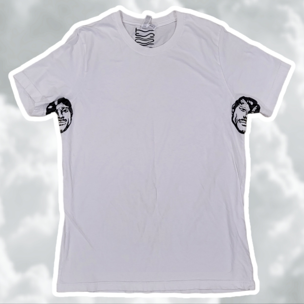 Moist Clothing & Junk Medium White Armpit Men Short Sleeve Tee Shirt